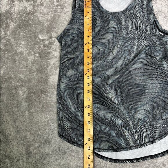 Lululemon High Neck Split Hem Run Tank Women’s Size 8 Blue - Picture 7 of 8